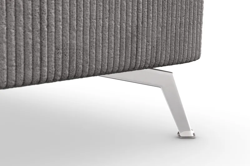 Ocean Lyx 5-seters Vendbar L-formet Hjørnesofa i Manchester - Mørk grå - Møbler - Sofaer - Hjørnesofa