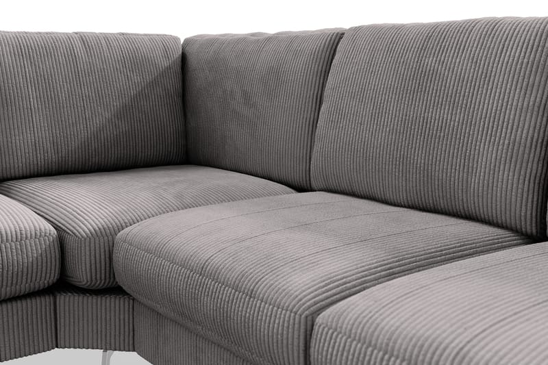 Ocean Lyx 5-seters Vendbar L-formet Hjørnesofa i Manchester - Mørk grå - Møbler - Sofaer - Hjørnesofa