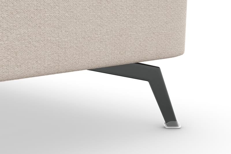 Ocean Lyx 5-seters Vendbar L-formet Hjørnesofa i Stoff - Beige - Møbler - Sofaer - Hjørnesofa