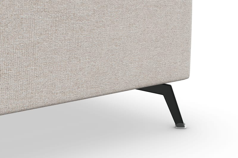 Ocean Lyx 5-seters Vendbar L-formet Hjørnesofa i Stoff - Beige - Møbler - Sofaer - Hjørnesofa