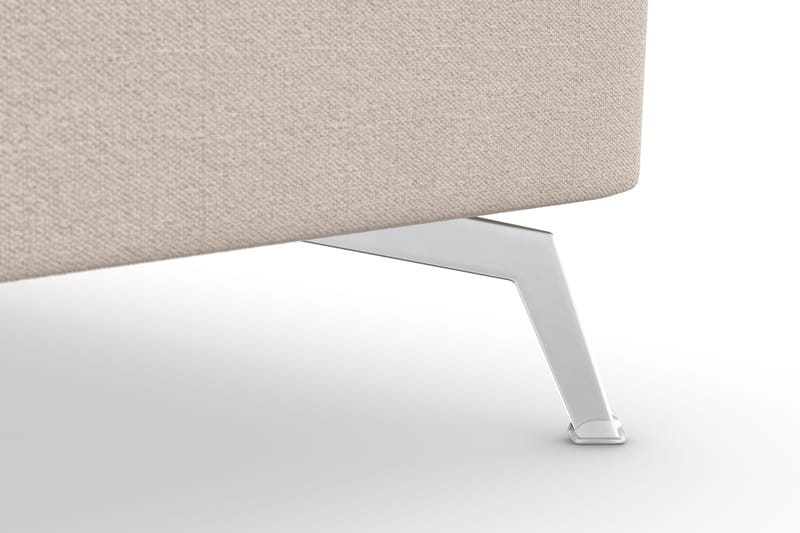 Ocean Lyx 5-seters Vendbar L-formet Hjørnesofa i Stoff - Beige - Møbler - Sofaer - Hjørnesofa