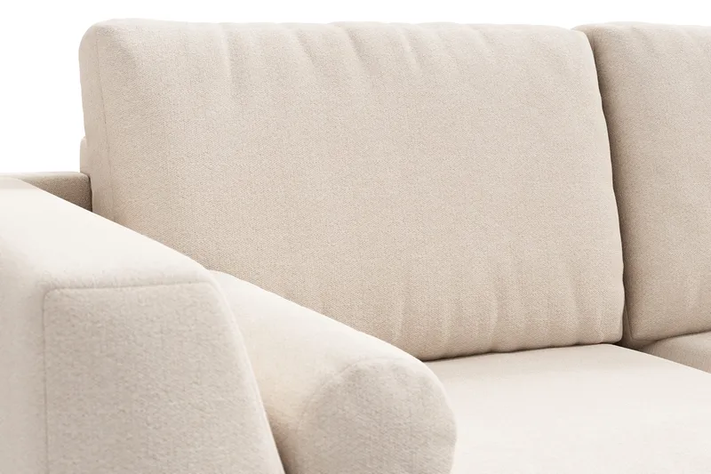 Ocean Lyx 5-seters Vendbar L-formet Hjørnesofa i Stoff - Beige - Møbler - Sofaer - Hjørnesofa