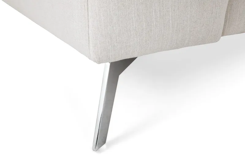 Ocean Lyx 5-seters Vendbar L-formet Hjørnesofa i Stoff - Lys grå - Møbler - Sofaer - Hjørnesofa