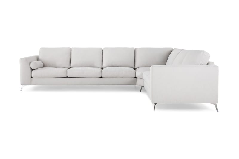 Ocean Lyx 5-seters Vendbar L-formet Hjørnesofa i Stoff - Lys grå - Møbler - Sofaer - Hjørnesofa