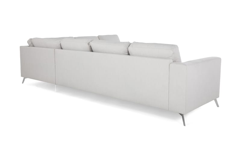 Ocean Lyx 5-seters Vendbar L-formet Hjørnesofa i Stoff - Lys grå - Møbler - Sofaer - Hjørnesofa