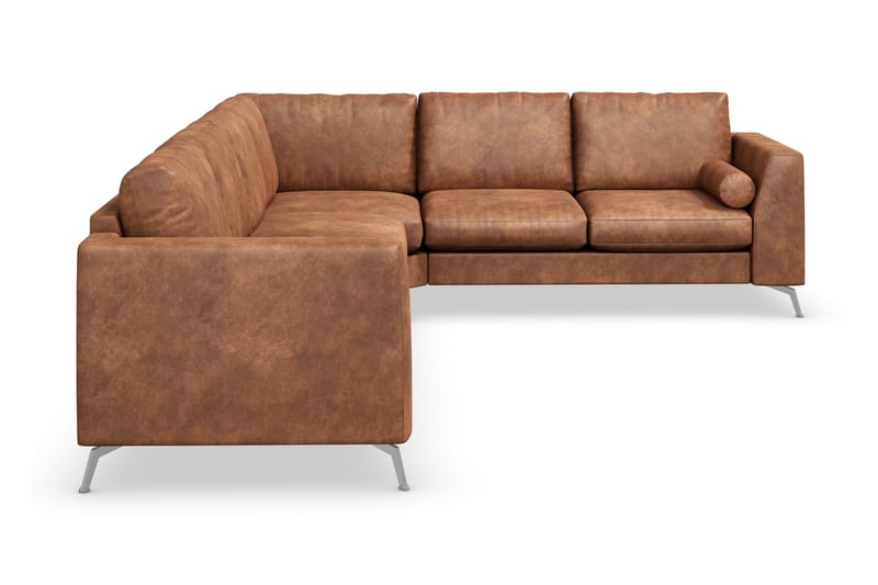 Ocean Lyx Hjørnesofa Vendbar - Brun/Lær - Møbler - Sofaer - Hjørnesofa