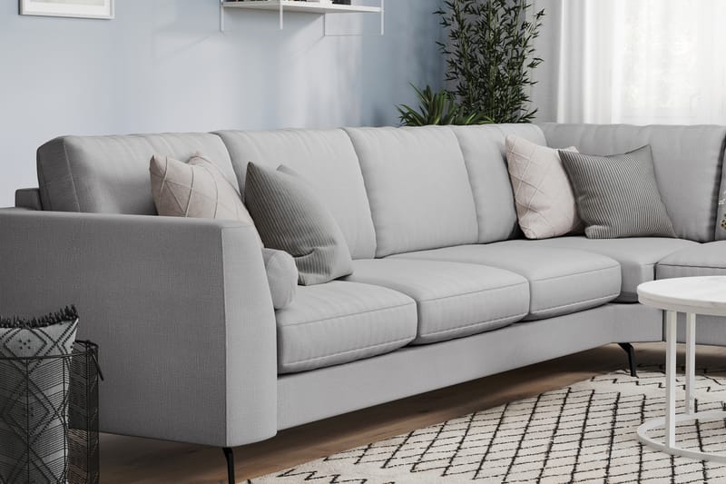 Ocean Lyx Hjørnesofa Vendbar - Lingrå - Hjørnesofa