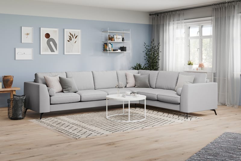 Ocean Lyx Hjørnesofa Vendbar - Lingrå - Hjørnesofa