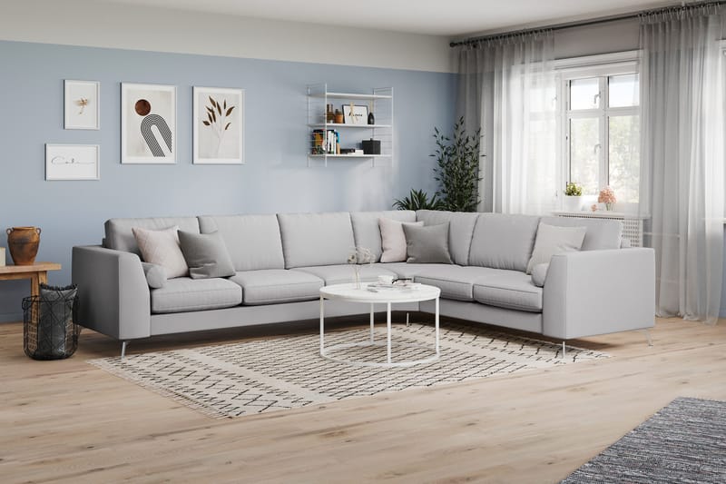 Ocean Lyx Hjørnesofa Vendbar - Lingrå - Møbler - Sofaer - Hjørnesofa