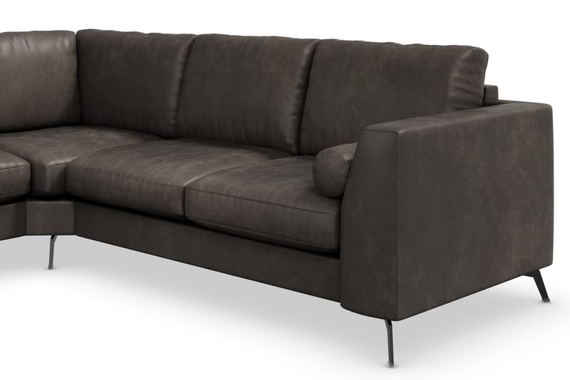 Ocean Lyx Hjørnesofa Vendbar - Svart/Lær - Møbler - Sofaer - Hjørnesofa
