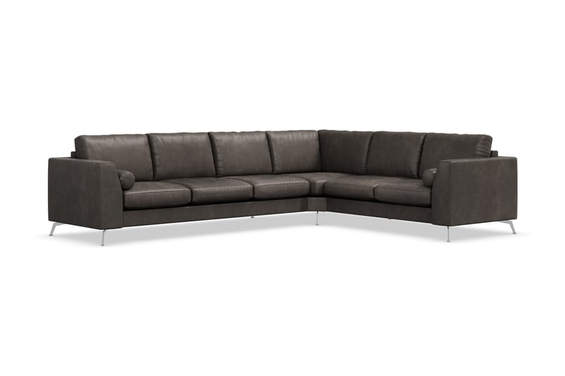 Ocean Lyx Hjørnesofa Vendbar - Svart/Lær - Møbler - Sofaer - Hjørnesofa