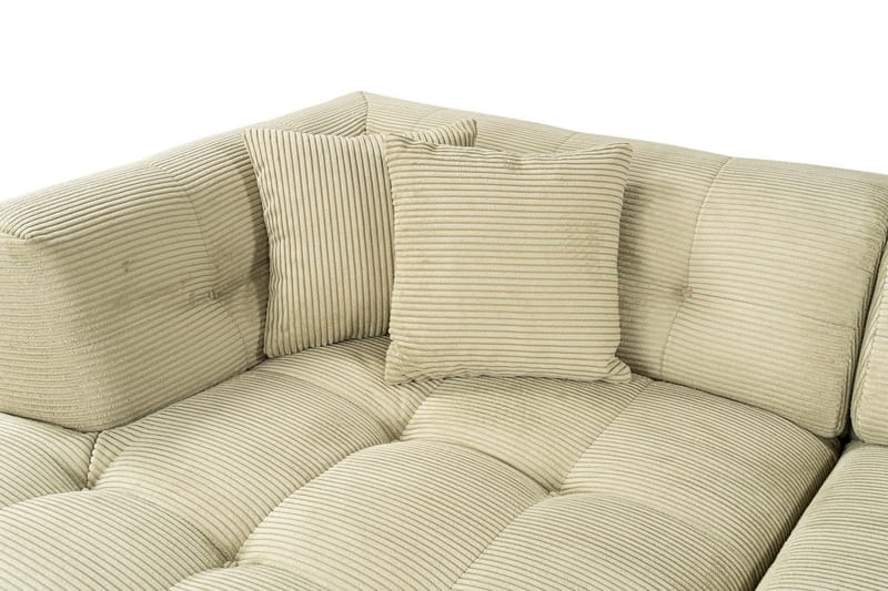 Octavian Hjørnesofa 3-seter - Green - Møbler - Sofaer - Modulsofaer - Komplett modulsofa