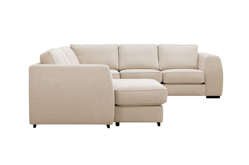 Optus 5-seters hjørnesofa med vendbar divan - Beige - Møbler - Sofaer - Hjørnesofa - Hjørnesofa med divan