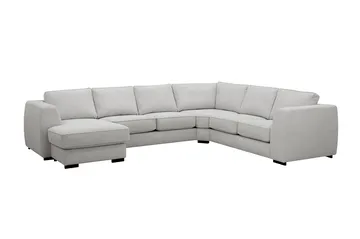 Optus 5-seters hjørnesofa med vendbar divan - Lysegrå - Møbler - Sofaer - Hjørnesofa - Hjørnesofa med divan