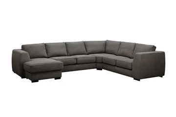 Optus 5-seters hjørnesofa med vendbar divan - Mørkegrå - Møbler - Sofaer - Hjørnesofa - Hjørnesofa med divan