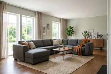 Optus 5-seters hjørnesofa med vendbar divan - Mørkegrå - Møbler - Sofaer - Hjørnesofa - Hjørnesofa med divan