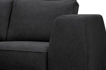 Optus 5-seters hjørnesofa med vendbar divan - Svart - Møbler - Sofaer - Hjørnesofa - Hjørnesofa med divan