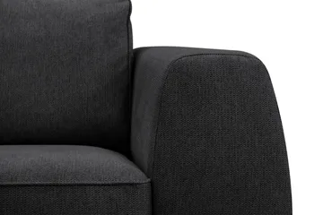 Optus 5-seters hjørnesofa med vendbar divan - Svart - Møbler - Sofaer - Hjørnesofa - Hjørnesofa med divan
