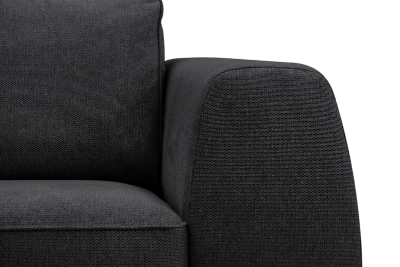 Optus 5-seters hjørnesofa med vendbar divan - Svart - Møbler - Sofaer - Hjørnesofa - Hjørnesofa med divan