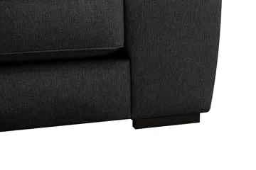 Optus 5-seters hjørnesofa med vendbar divan - Svart - Møbler - Sofaer - Hjørnesofa - Hjørnesofa med divan