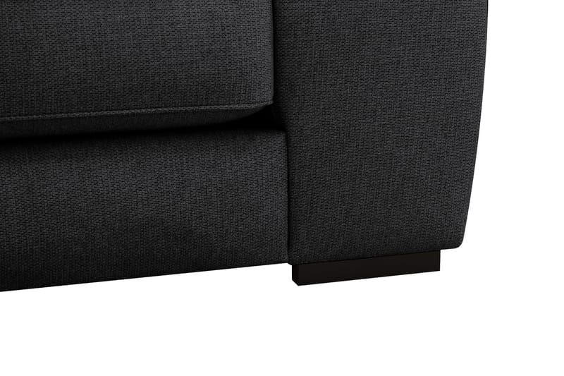 Optus 5-seters hjørnesofa med vendbar divan - Svart - Møbler - Sofaer - Hjørnesofa - Hjørnesofa med divan