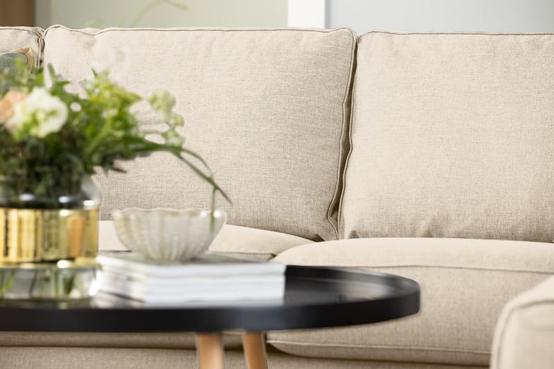 Optus 5-seters Vendbar U-formet Hjørnesofa med Divan i Stoff - Beige - Møbler - Sofaer - Hjørnesofa - Hjørnesofa med divan