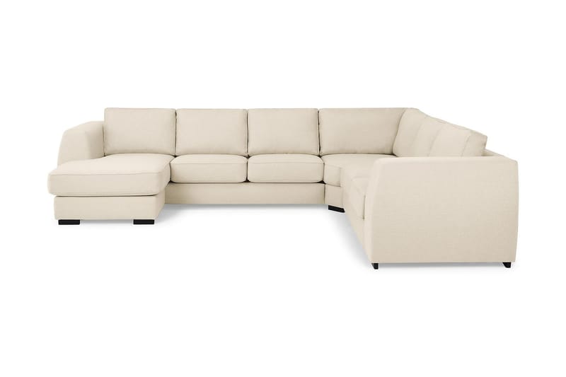Optus 5-seters Vendbar U-formet Hjørnesofa med Divan i Stoff - Beige - Møbler - Sofaer - Hjørnesofa - Hjørnesofa med divan