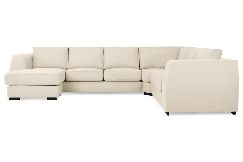 Optus 5-seters Vendbar U-formet Hjørnesofa med Divan i Stoff - Beige - Møbler - Sofaer - Hjørnesofa - Hjørnesofa med divan