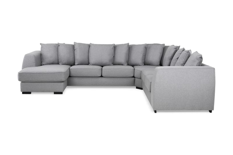 Optus 5-seters Vendbar U-formet Hjørnesofa med Divan i Stoff - Lys grå - Møbler - Sofaer - Hjørnesofa - Hjørnesofa med divan