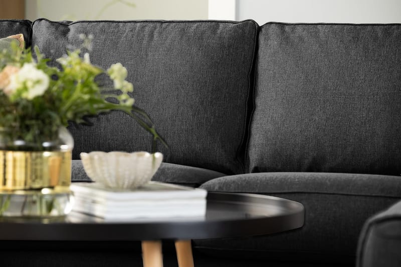 Optus 5-seters Vendbar U-formet Hjørnesofa med Divan i Stoff - Mørk grå - Møbler - Sofaer - Hjørnesofa - Hjørnesofa med divan