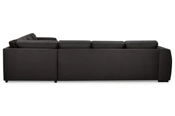 Optus 5-seters Vendbar U-formet Hjørnesofa med Divan i Stoff - Mørk grå - Møbler - Sofaer - Hjørnesofa - Hjørnesofa med divan