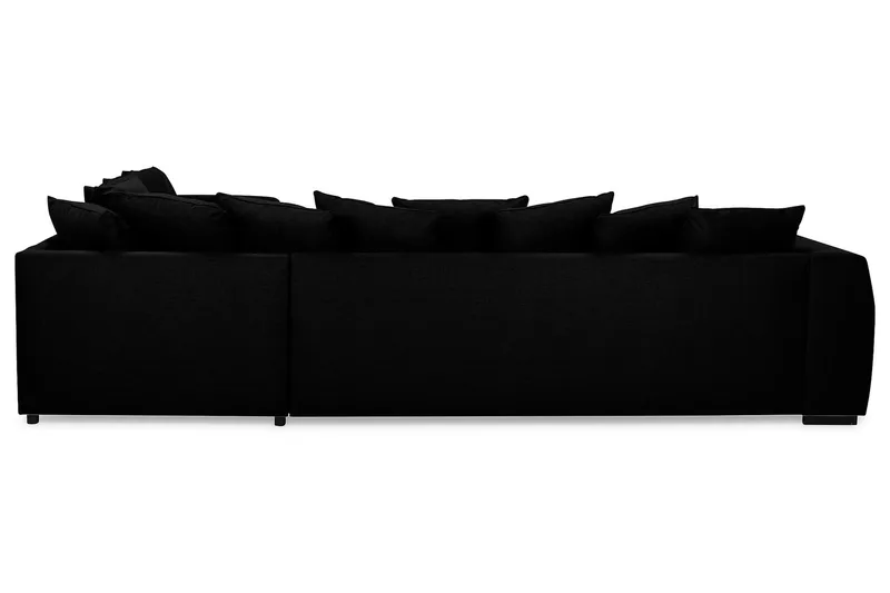 Optus 5-seters Vendbar U-formet Hjørnesofa med Divan i Stoff - Svart - Møbler - Sofaer - Hjørnesofa - Hjørnesofa med divan