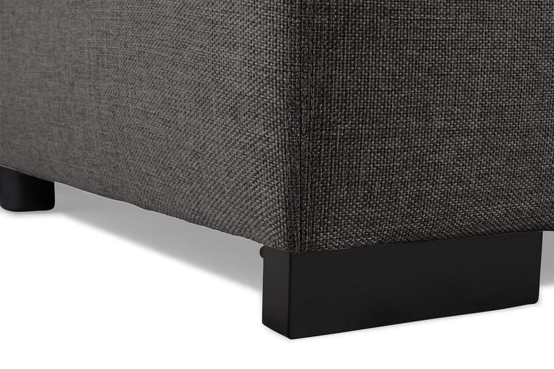 Optus 5-seters Venstrevendt L-formet Hjørnesofa i Stoff - Mørk grå - Møbler - Sofaer - Hjørnesofa