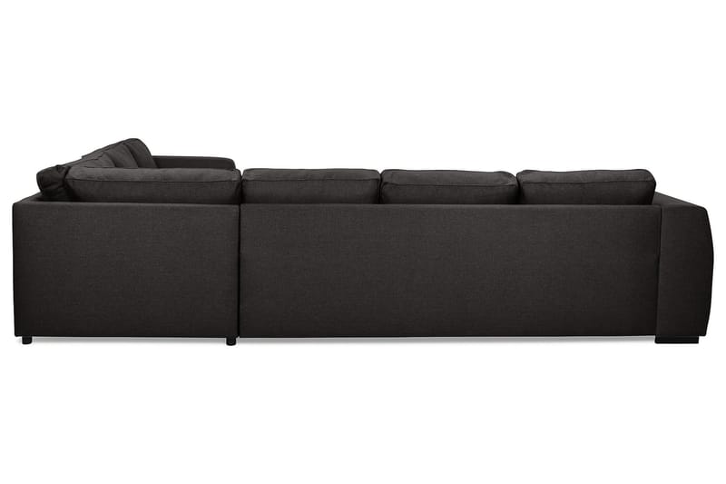 Optus 5-seters Venstrevendt L-formet Hjørnesofa i Stoff - Mørk grå - Møbler - Sofaer - Hjørnesofa