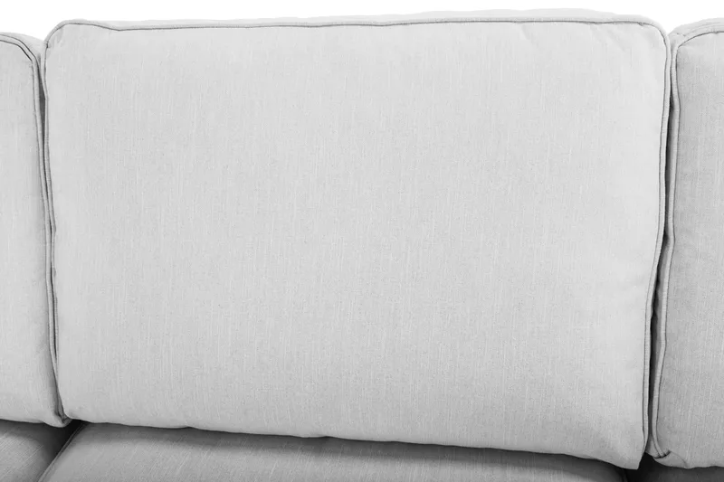 Optus Lyx 5-seters Høyrevendt U-formet Hjørnesofa med Divan i Stoff - Grå - Møbler - Sofaer - Hjørnesofa - Hjørnesofa med divan