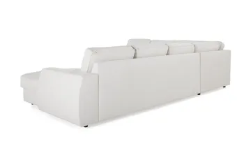Optus Lyx 5-seters Høyrevendt U-formet Hjørnesofa med Divan i Stoff - Lys grå - Møbler - Sofaer - Hjørnesofa - Hjørnesofa med divan