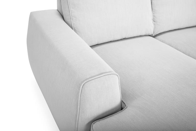 Optus Lyx 5-seters Vendbar L-formet Hjørnesofa i Stoff - Grå - Møbler - Sofaer - Hjørnesofa