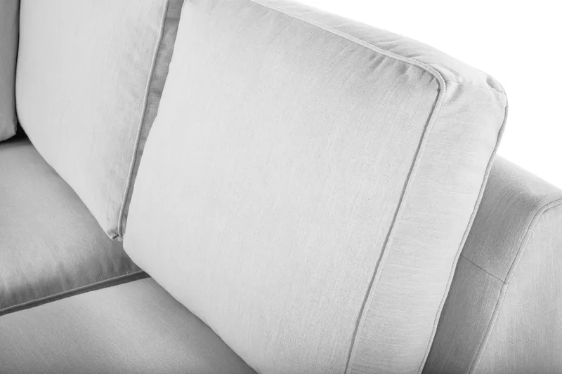 Optus Lyx 5-seters Vendbar L-formet Hjørnesofa i Stoff - Grå - Møbler - Sofaer - Hjørnesofa