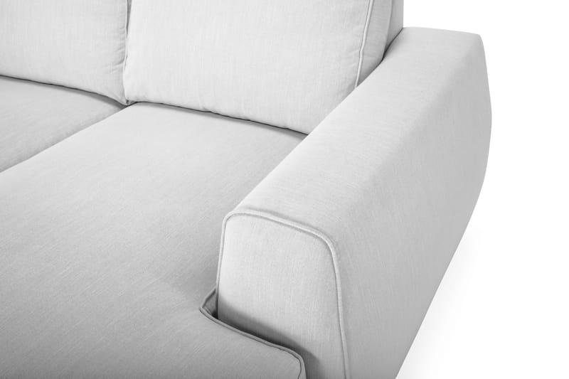 Optus Lyx 5-seters Venstrevendt U-formet Hjørnesofa med Divan i Stoff - Grå - Møbler - Sofaer - Hjørnesofa - Hjørnesofa med divan