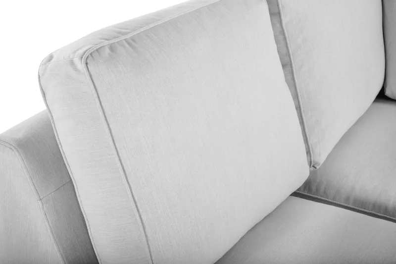 Optus Lyx 5-seters Venstrevendt U-formet Hjørnesofa med Divan i Stoff - Grå - Møbler - Sofaer - Hjørnesofa - Hjørnesofa med divan