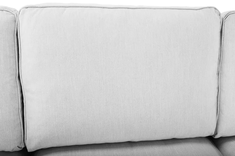 Optus Lyx 5-seters Venstrevendt U-formet Hjørnesofa med Divan i Stoff - Grå - Møbler - Sofaer - Hjørnesofa - Hjørnesofa med divan