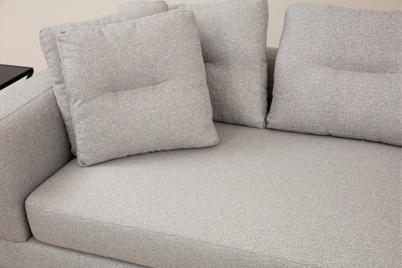 Pavdova Hjørnesofa 4-seter - Lysegrå - Møbler - Sofaer - U-sofa