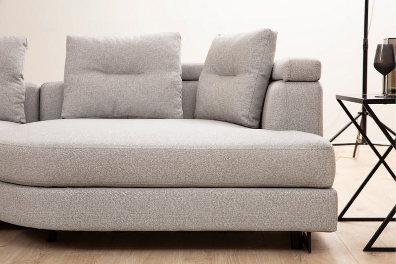 Pavdova Hjørnesofa 4-seter - Lysegrå - Møbler - Sofaer - Hjørnesofa