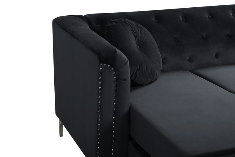 Porman Hjørnesofa Høyre - Svart - Møbler - Sofaer - Hjørnesofa