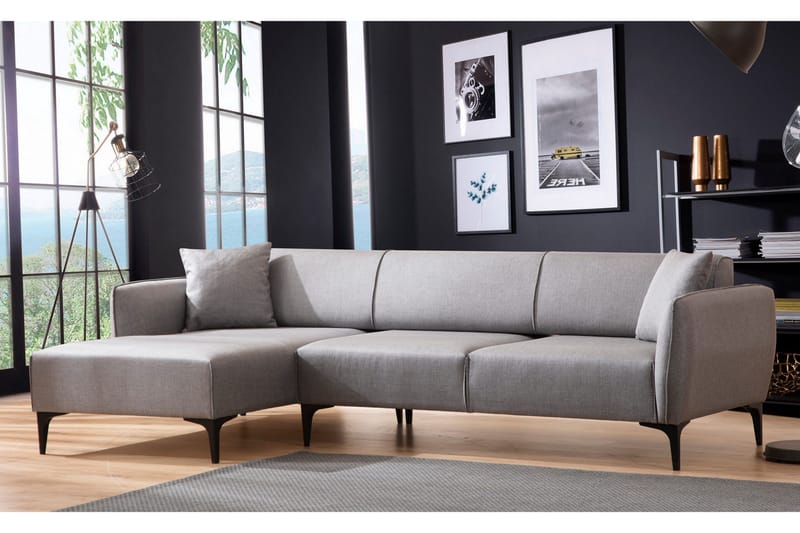 Rossland Divansofa 3-seters - Grå - Møbler - Sofaer - Hjørnesofa