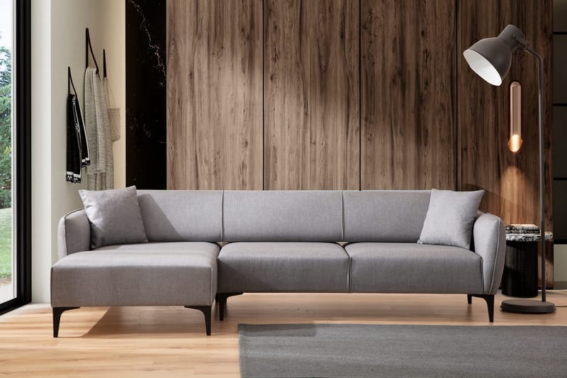 Rossland Divansofa 3-seters - Grå - Møbler - Sofaer - Hjørnesofa