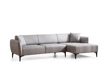 Rossland Divansofa 3-seters - Grå - Møbler - Sofaer - Sofa med sjeselong