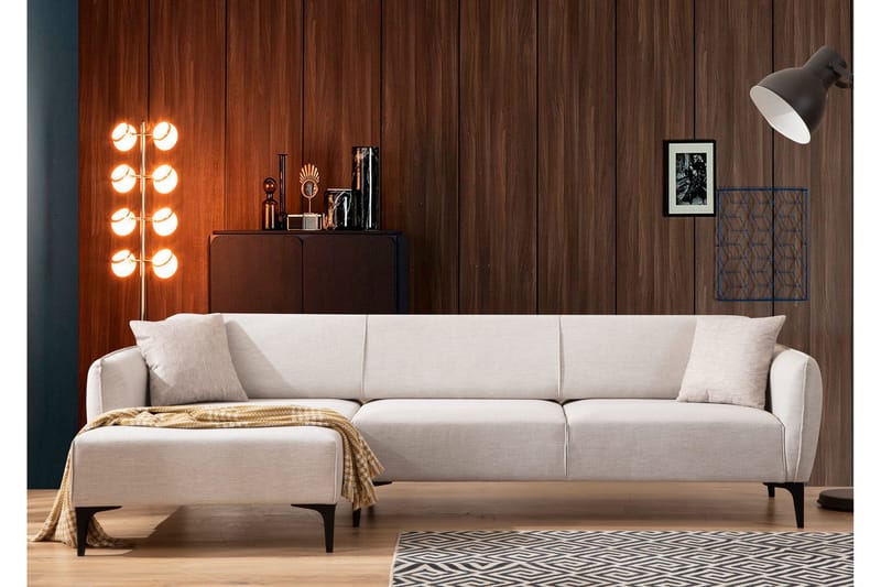 Rossland Divansofa 3-seters - Hvit - Møbler - Sofaer - Hjørnesofa - Hjørnesofa med divan