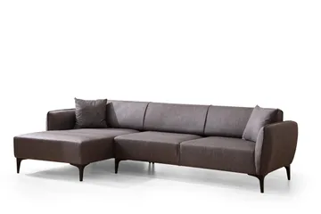 Rossland Divansofa 3-seters - Mørkegrå - Møbler - Sofaer - Sofa med sjeselong - 3 seters sofa med divan
