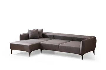 Rossland Divansofa 3-seters - Mørkegrå - Møbler - Sofaer - Sofa med sjeselong - 3 seters sofa med divan